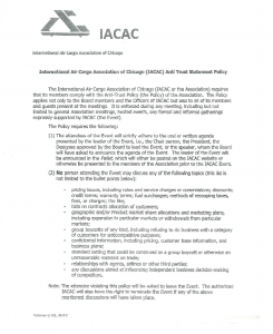 IACAC Antitrust